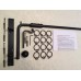  Iron Metal Swinging Door Curtain Pole Rod Crane Drapery Arm Portiere Rods in Black 